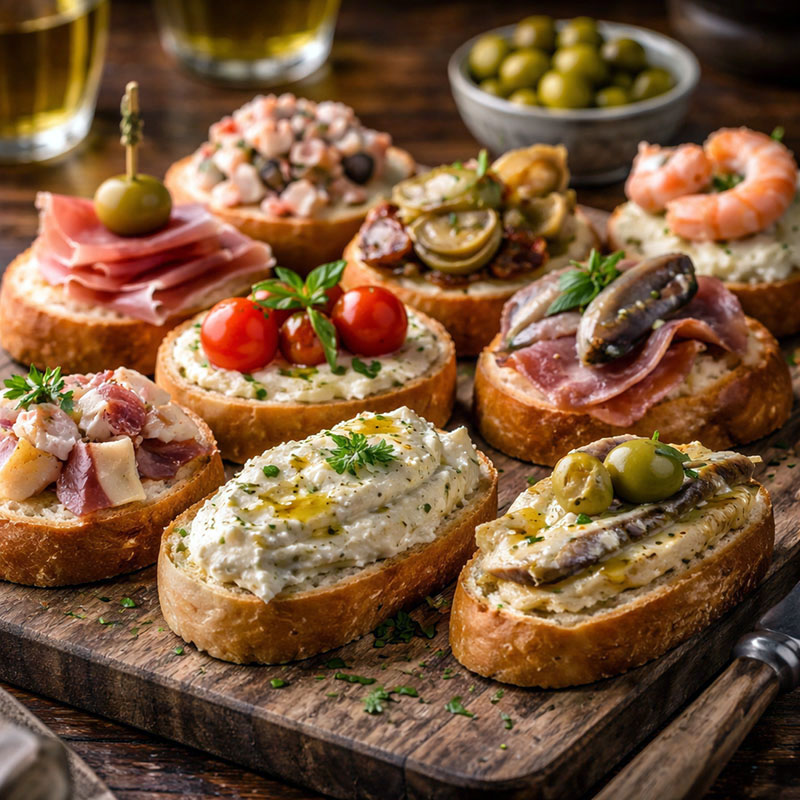 Cicchetti, traditional dish from Venice