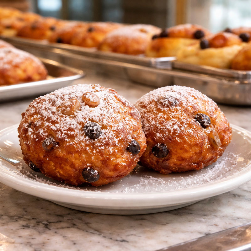 Fritole Veneziane, traditional dish from Venice