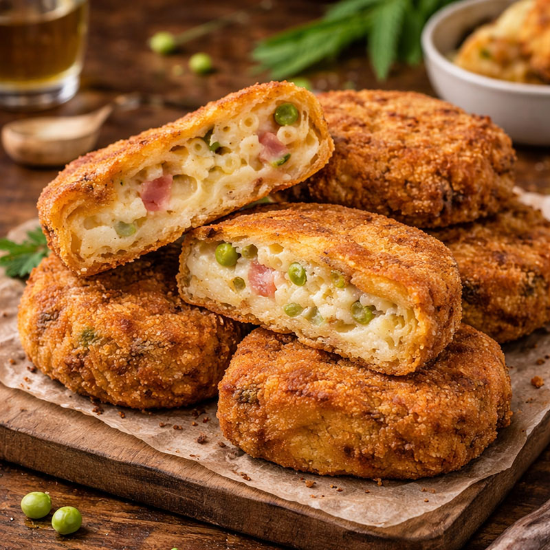 Frittatina di Pasta, traditional dish from Naples