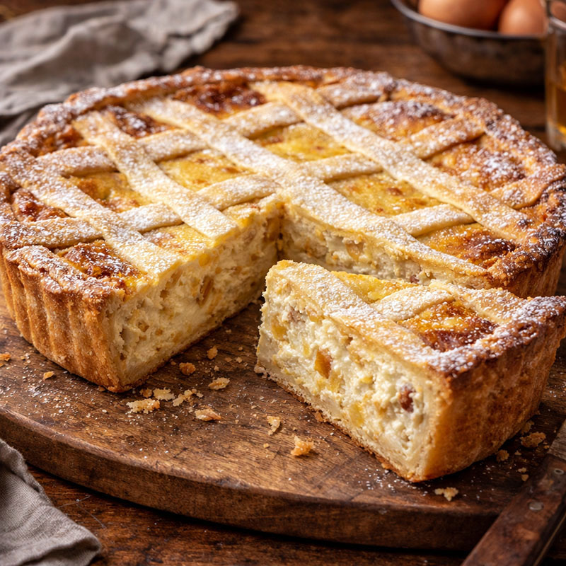 Pastiera Napoletana, traditional dish from Naples