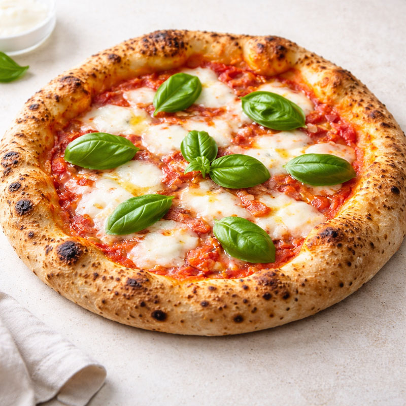 Pizza Napoletana, traditional dish from Naples