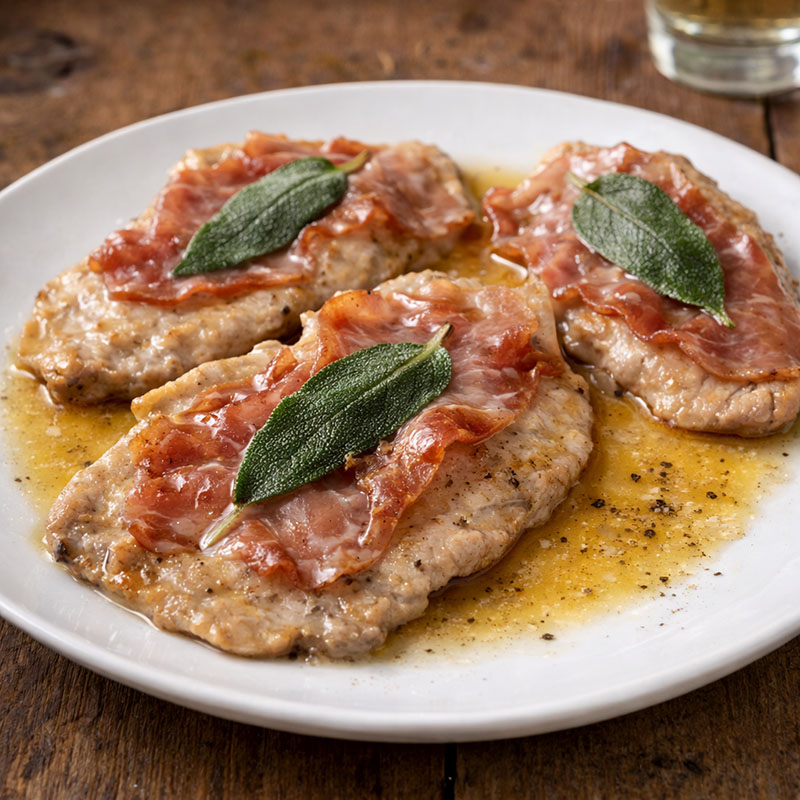 Saltimbocca alla Romana, traditional dish from Rome