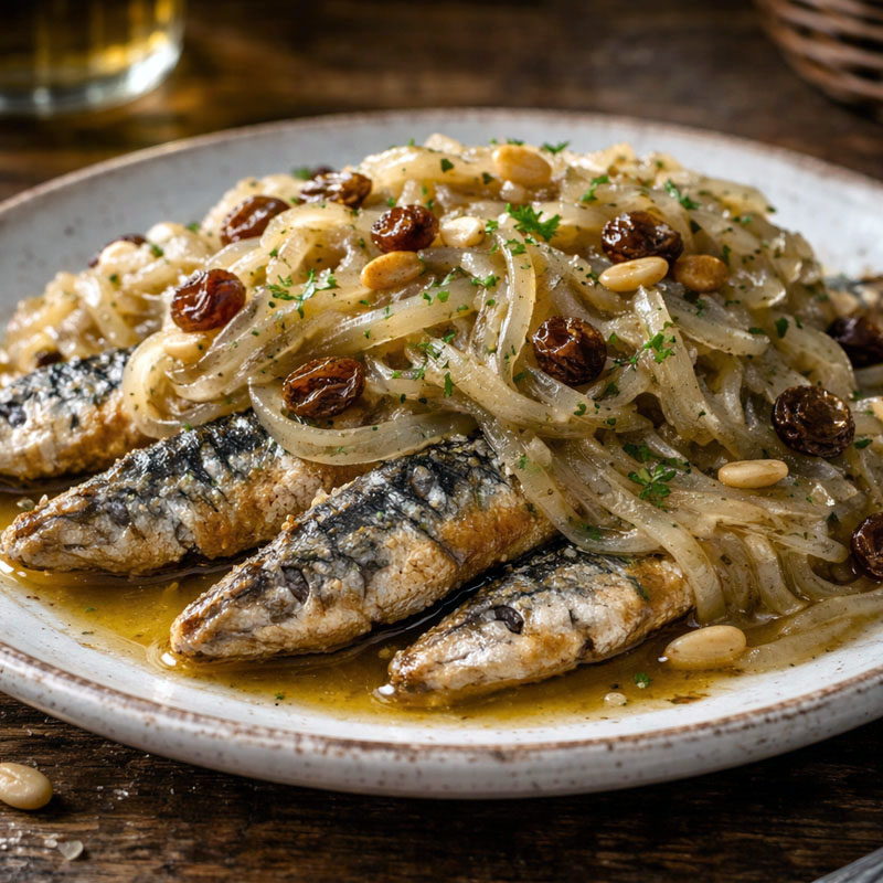 Sarde in Saor, traditional dish from Venice