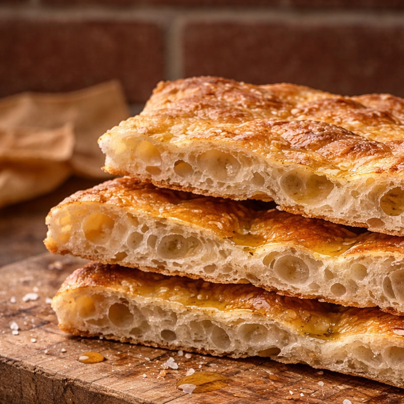 Schiacciata, traditional dish from Florence